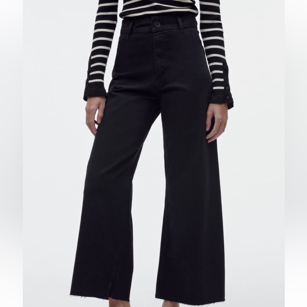 Zara Marine Straight Jeans Black